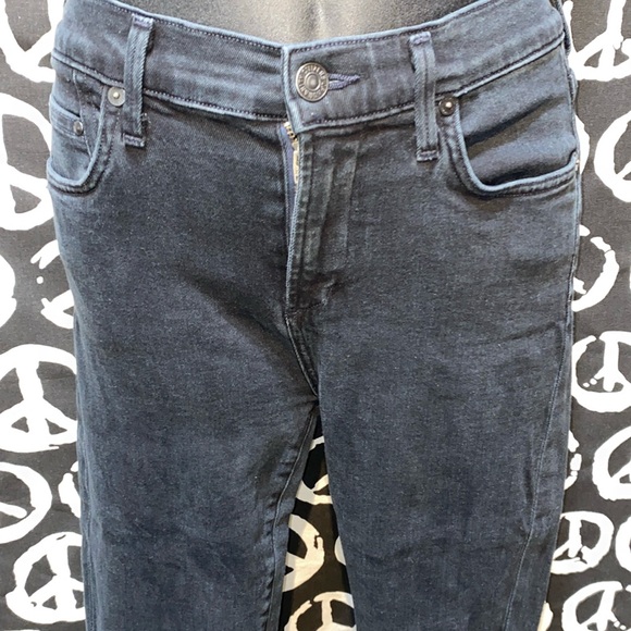 CITIZENS OF HUMANITY ROCKET HIGH RISE SKINNY BLACK JEANS SZ...